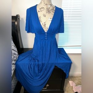 NWT forever 21 Blue maxi dress